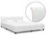 vidaXL Bedframe kunstleer wit 180x200 cm