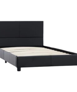 vidaXL Bedframe kunstleer zwart 100x200 cm