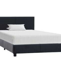 vidaXL Bedframe kunstleer zwart 100x200 cm
