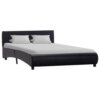 vidaXL Bedframe kunstleer zwart 140x200 cm
