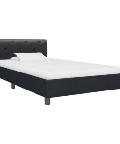 vidaXL Bedframe kunstleer zwart 90x200 cm