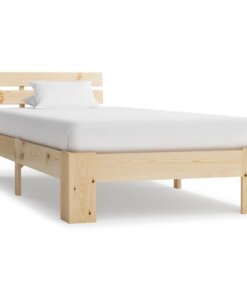 vidaXL Bedframe massief grenenhout 100x200 cm