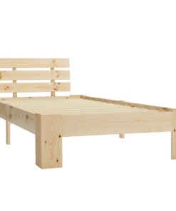 vidaXL Bedframe massief grenenhout 90x200 cm