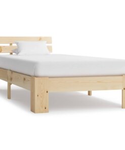 vidaXL Bedframe massief grenenhout 90x200 cm