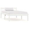 vidaXL Bedframe massief grenenhout wit 90x200 cm