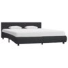 vidaXL Bedframe met LED kunstleer zwart 160x200 cm