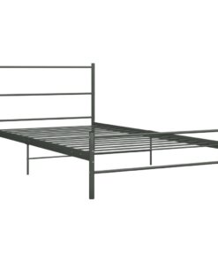 vidaXL Bedframe metaal grijs 100x200 cm