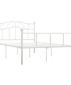 vidaXL Bedframe metaal wit 120x200 cm