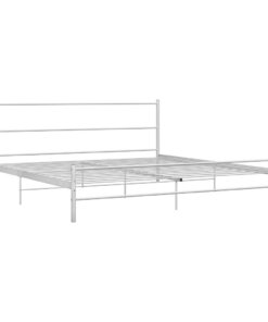 vidaXL Bedframe metaal wit 180x200 cm