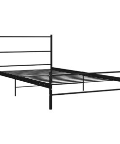 vidaXL Bedframe metaal zwart 100x200 cm