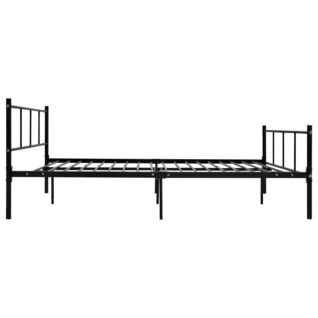 vidaXL Bedframe metaal zwart 160x200 cm - Afbeelding 4