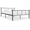 vidaXL Bedframe metaal zwart 160x200 cm