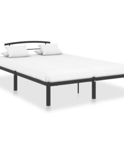 vidaXL Bedframe metaal zwart 160x200 cm