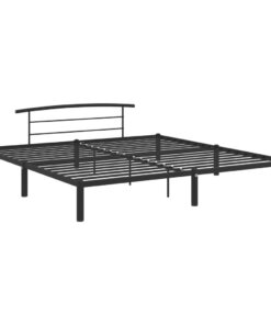 vidaXL Bedframe metaal zwart 180x200 cm
