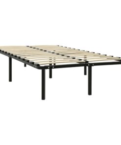 vidaXL Bedframe metaal zwart 180x200 cm