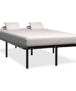vidaXL Bedframe metaal zwart 180x200 cm