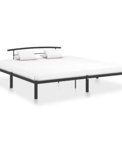 vidaXL Bedframe metaal zwart 200x200 cm