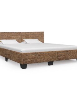 vidaXL Bedframe natuurlijk rattan 180x200 cm
