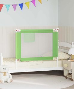 vidaXL Bedhekje peuter 100x25 cm stof groen