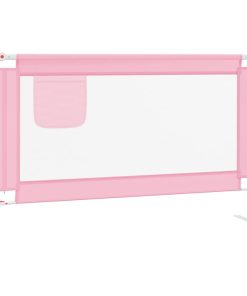 vidaXL Bedhekje peuter 120x25 cm stof roze