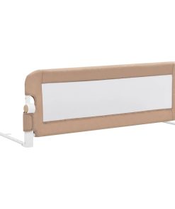 vidaXL Bedhekje peuter 120x42 cm polyester taupe