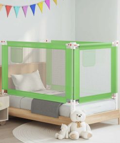 vidaXL Bedhekje peuter 140x25 cm stof groen