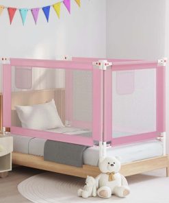 vidaXL Bedhekje peuter 140x25 cm stof roze