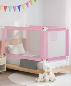 vidaXL Bedhekje peuter 150x25 cm stof roze