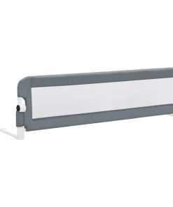 vidaXL Bedhekje peuter 150x42 cm polyester grijs