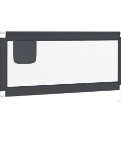 vidaXL Bedhekje peuter 160x25 cm stof donkergrijs