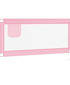 vidaXL Bedhekje peuter 160x25 cm stof roze