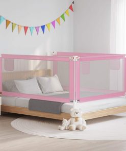 vidaXL Bedhekje peuter 190x25 cm stof roze