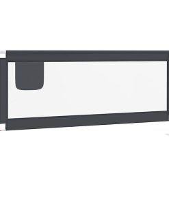 vidaXL Bedhekje peuter 200x25 cm stof donkergrijs
