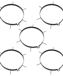 vidaXL Beluchtingsklemmen 5 st met spikes Ø 30 cm ijzer