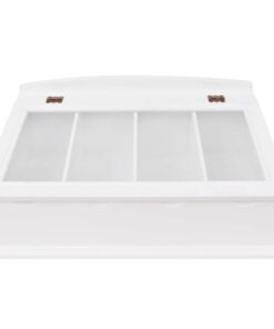 vidaXL Besteklade MDF wit barok stijl