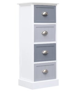 vidaXL Bijzetkast 35x30x90 cm paulowniahout