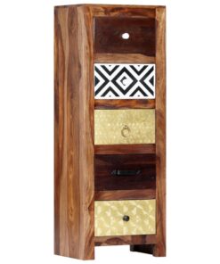 vidaXL Bijzetkast 40x30x110 cm massief acaciahout