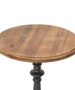 vidaXL Bijzettafel 40x64 cm massief vurenhout bruin