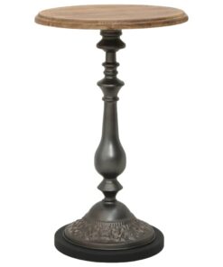 vidaXL Bijzettafel 40x64 cm massief vurenhout bruin