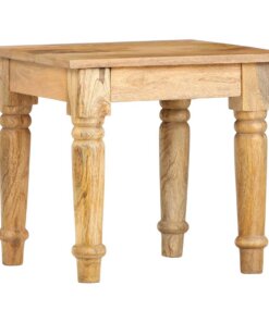 vidaXL Bijzettafel 43x43x40 cm massief mangohout