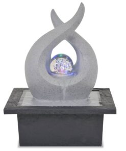 vidaXL Binnenfontein met LED-verlichting polyresin