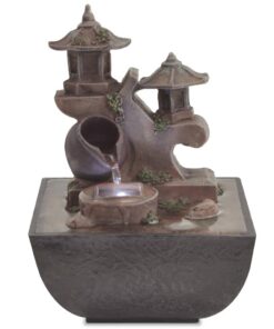 vidaXL Binnenfontein met LED-verlichting polyresin