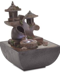 vidaXL Binnenfontein met LED-verlichting polyresin