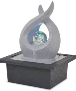 vidaXL Binnenfontein met LED-verlichting polyresin