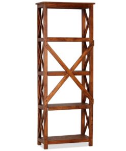 vidaXL Boekenkast 60x30x160 cm acaciahout met honingafwerking