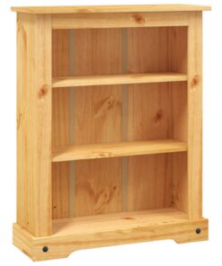 vidaXL Boekenkast grenenhout met 3 planken Corona-stijl 80x29x100 cm