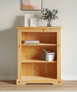 vidaXL Boekenkast grenenhout met 3 planken Corona-stijl 80x29x100 cm