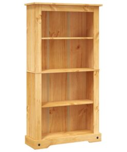 vidaXL Boekenkast grenenhout met 4 planken Corona-stijl 80x29x150 cm
