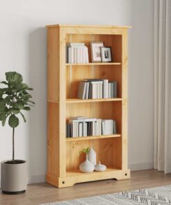 vidaXL Boekenkast grenenhout met 4 planken Corona-stijl 80x29x150 cm