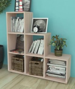 vidaXL Boekenkast/presentatiemeubel trapvormig 107 cm eikenkleur